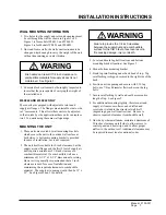 Preview for 9 page of Bard WL4822 Installation Instructions Manual