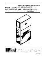 Bard WL701-B Installation Instructions Manual preview