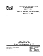 Bard WPV24C Installation Instructions Manual preview