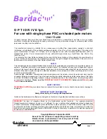 Bardac Optidrive 1ph User Manual preview