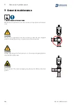 Предварительный просмотр 16 страницы Bardiani Valvole BBWS51 Instruction, Use And Maintenance Manual