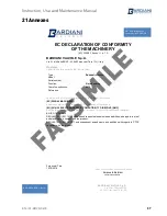 Preview for 57 page of Bardiani BBWK Instruction, Use And Maintenance Manual