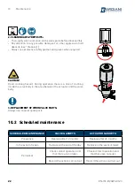 Предварительный просмотр 22 страницы Bardiani BYAW3 Instruction, Use And Maintenance Manual