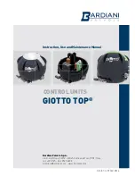 Bardiani Giotto-Top Instruction, Use And Maintenance Manual предпросмотр