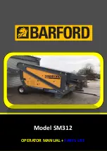 Preview for 1 page of Barford SM312 Operator'S Manual