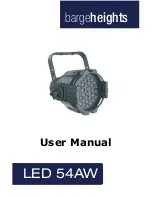 Bargeheights LED 54AW User Manual preview