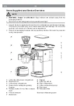 Предварительный просмотр 22 страницы Barista CM1025AE-GS Instruction Manual