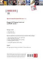 Preview for 1 page of BARIX Annuncicom 155 Quick Install Manual