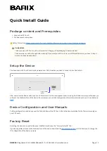 BARIX Annuncicom PS Touch Quick Install Manual preview