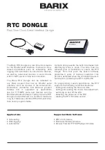 BARIX RTC DONGLE Quick Installation Manual предпросмотр