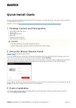 BARIX SilenceMonitor M400 Flexa Quick Install Manual предпросмотр
