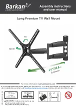 Предварительный просмотр 1 страницы Barkan Long Premium Assembly Instructions And User'S Manual