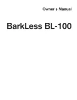 BarkLess BL-100 Owner'S Manual предпросмотр