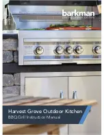 barkman Harvest Grove BBQ Grill Instruction Manual preview