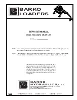 Barko Hydraulics 595ML Service Manual preview