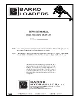 Preview for 1 page of Barko Hydraulics 595ML Service Manual