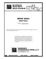 Barko Hydraulics 930 Service Manual preview
