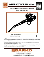 Preview for 1 page of Barko 295B Operator'S Manual