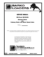 Barko 350 SE Service Manual preview