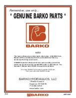 Preview for 6 page of Barko 830B Service Manual