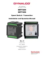 Предварительный просмотр 1 страницы Barksdale Dynalco SST7200 Installation And Operation Manual