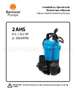 Barmesa Pumps 2AHS051 Installation, Operation & Maintenance Manual preview