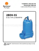 Barmesa Pumps 2BEH-SS Series Installation, Operation & Maintenance Manual preview