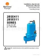 Предварительный просмотр 1 страницы Barmesa Pumps 2BSE411 Series Installation, Operation & Maintenance Manual