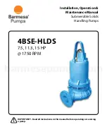 Предварительный просмотр 1 страницы Barmesa Pumps 4BSE-HLDS Series Installation, Operation & Maintenance Manual