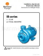 Barmesa Pumps 62070001 Installation, Operation & Maintenance Manual preview