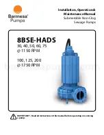 Предварительный просмотр 1 страницы Barmesa Pumps 8BSE-HADS Installation, Operation & Maintenance Manual