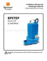 Barmesa Pumps BPSTEP1022 Installation, Operation & Maintenance Manual предпросмотр