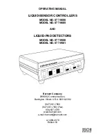 Barnant Company 877-9500 Operating Manual preview