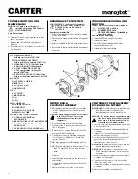 Preview for 12 page of Barnant Company manostat CARTER 74-000-12131 Operating Manual