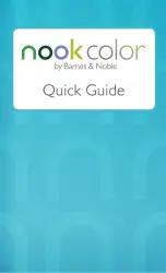 Barnes & Noble NOOK Color Quick Manual preview