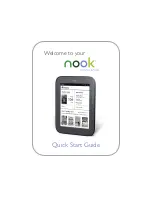 Предварительный просмотр 1 страницы Barnes & Noble NOOK Simple Touch Quick Start Manual