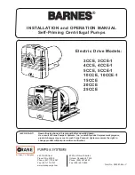 Предварительный просмотр 1 страницы Barnes 10CCE Installation And Operation Manual