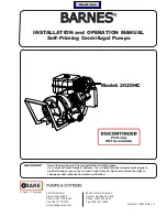 Preview for 1 page of Barnes 2020HC Installation And Operation Manual