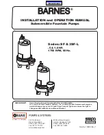 Preview for 1 page of Barnes 3SF-L Series Installation And Operation Manual