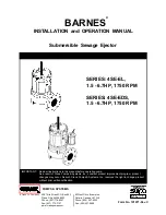 Preview for 1 page of Barnes 4SE-EDS Series Installation And Operation Manual