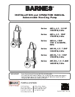 Preview for 1 page of Barnes 4SE-HL Series Installation And Operation Manual