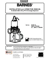 Preview for 1 page of Barnes 8DSE-HL Series Installation And Operation Manual