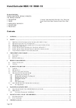 Preview for 2 page of Barnes MEK-18 Operating Instructions Manual