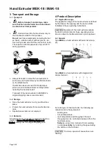 Preview for 7 page of Barnes MEK-18 Operating Instructions Manual