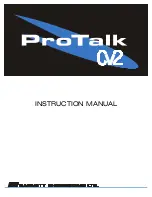 Barnett Engineering PRO TALK CV2 Instruction Manual preview