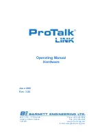 Предварительный просмотр 1 страницы Barnett Engineering ProTalk LINK Operating Manual