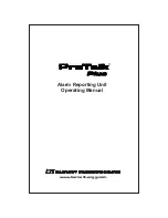 Предварительный просмотр 1 страницы Barnett Engineering ProTalk Plus B1290 Operating Manual