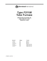 Barnstead International 1260 Series Operation Manual And Parts List preview