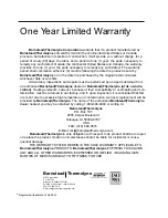 Preview for 28 page of Barnstead Thermolyne Corporation EASYpure RF 1051 Series Operation Manual And Parts List