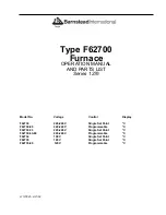 Preview for 1 page of Barnstead F62730 Operation Manual